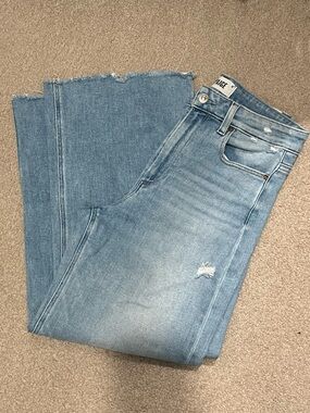PAIGE Light Blue Cropped Ankle Jeans